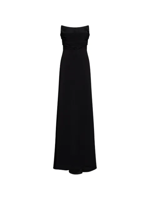 Amen draped strapless maxi dress