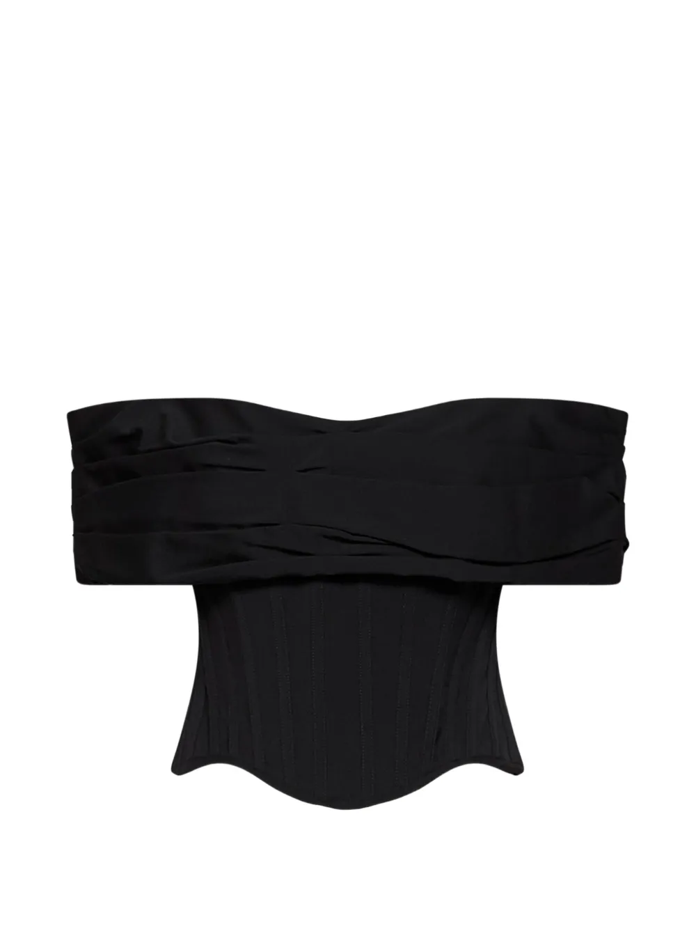 Giuseppe Di Morabito off-the-shoulder corset top - Noir