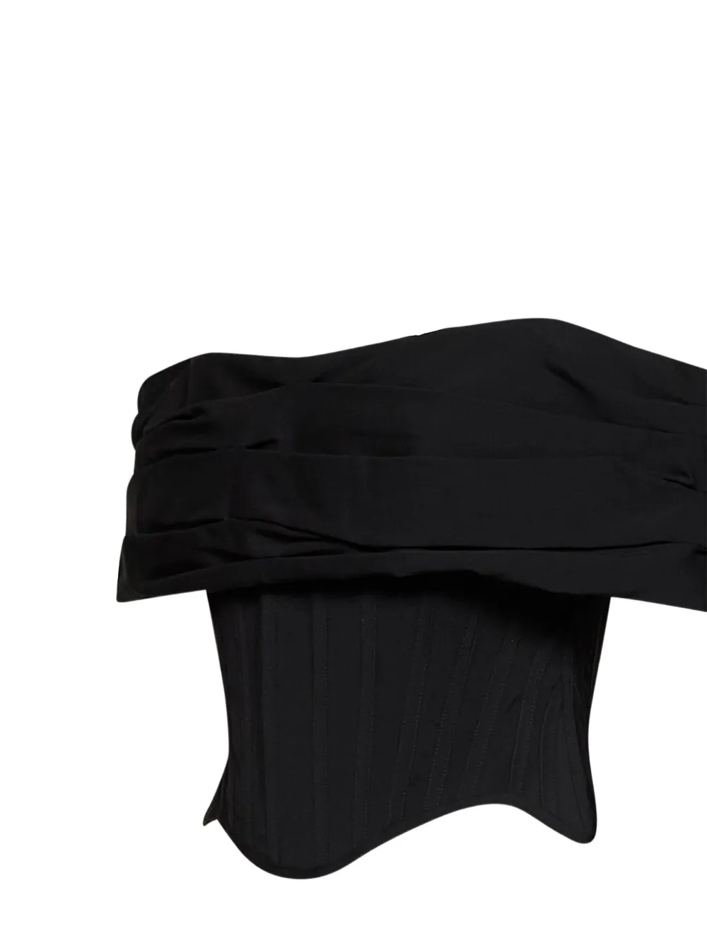 Giuseppe Di Morabito off-the-shoulder corset top Zwart
