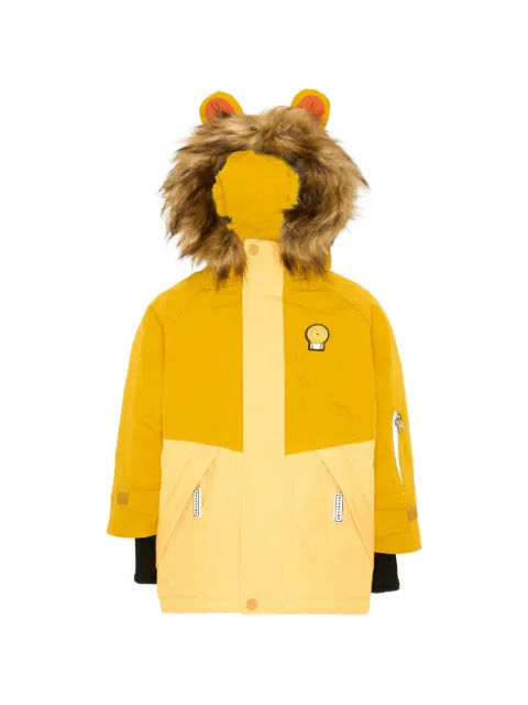 Roarsome Cub the Lion faux-fur trim ski coat