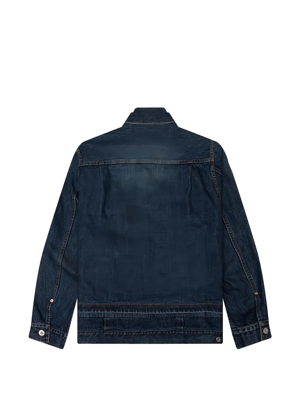 sacai contrast-stitch denim jacket Blauw