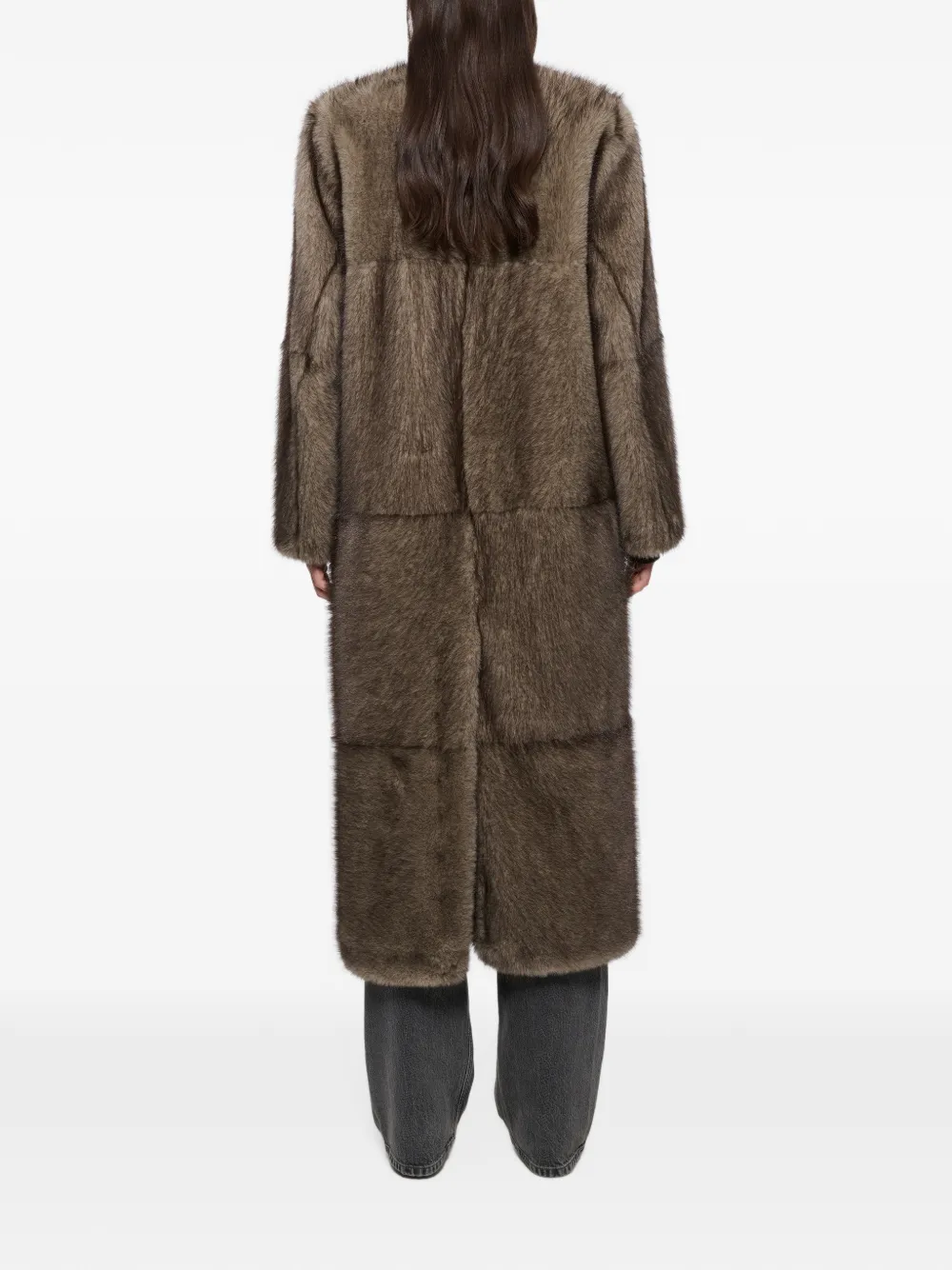 STAND STUDIO Hilma faux-fur coat Bruin