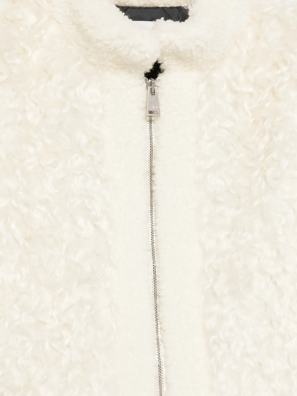 Fendi Kids Gilet van imitatie lamswol Beige