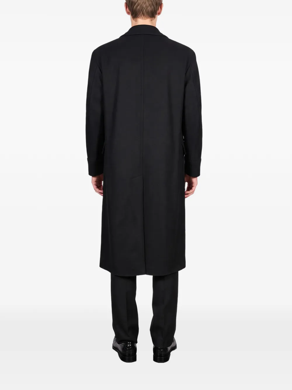 Hevo double-breasted coat Zwart