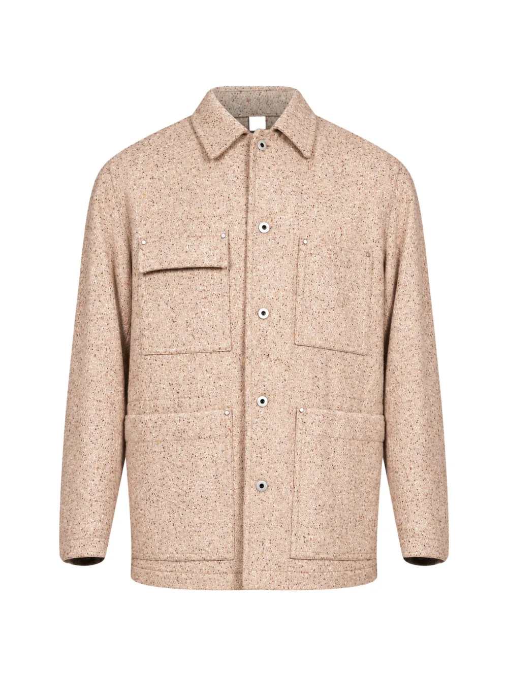 Hevo Castelluccio speckled patch-pocket jacket - Neutrals