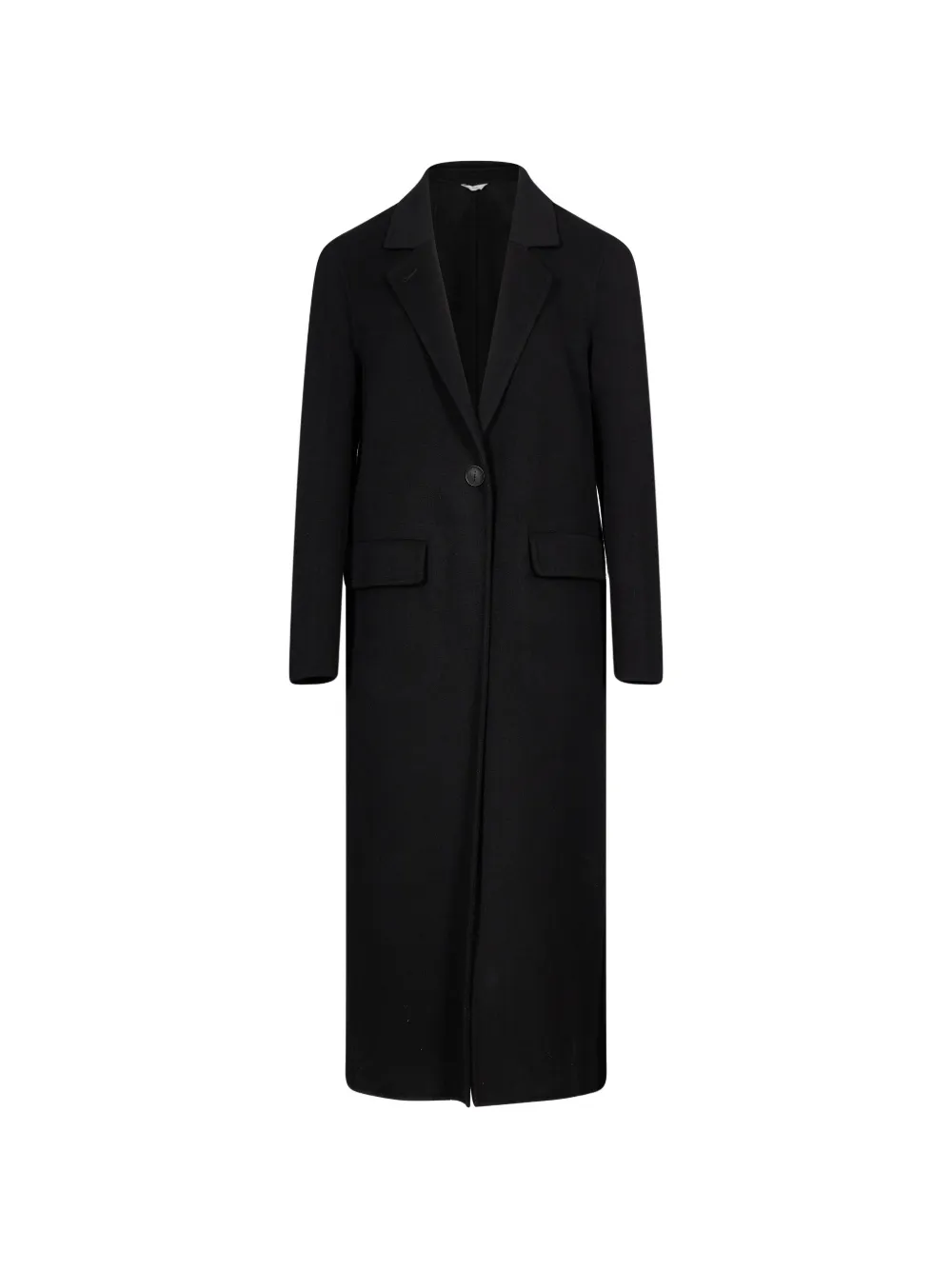 Hevo Lamie di Olimpia single-breasted notched-lapel coat - Black