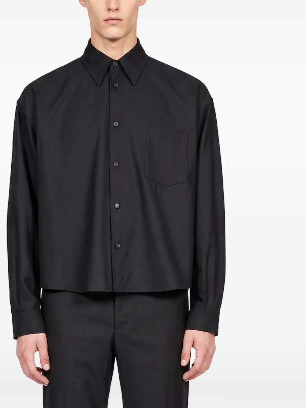 Hevo Arpinova shirt jacket Zwart