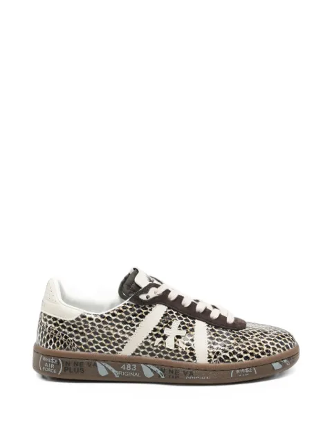 Premiata Bonnie snakeskin-effect sneakers
