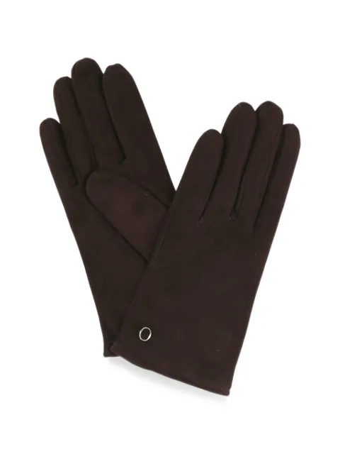 Orciani logo-plaque suede gloves