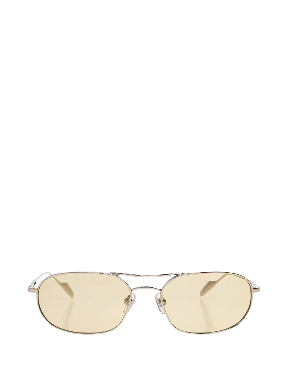 Yohji Yamamoto oval-frame sunglasses - Argent Yohji Yamamoto oval-frame sunglasses - Argent