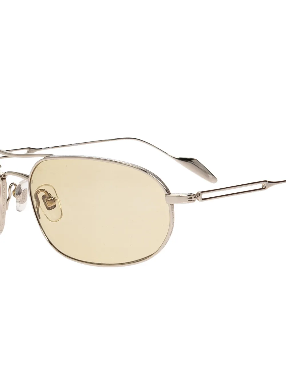 Yohji Yamamoto oval-frame sunglasses Zilver