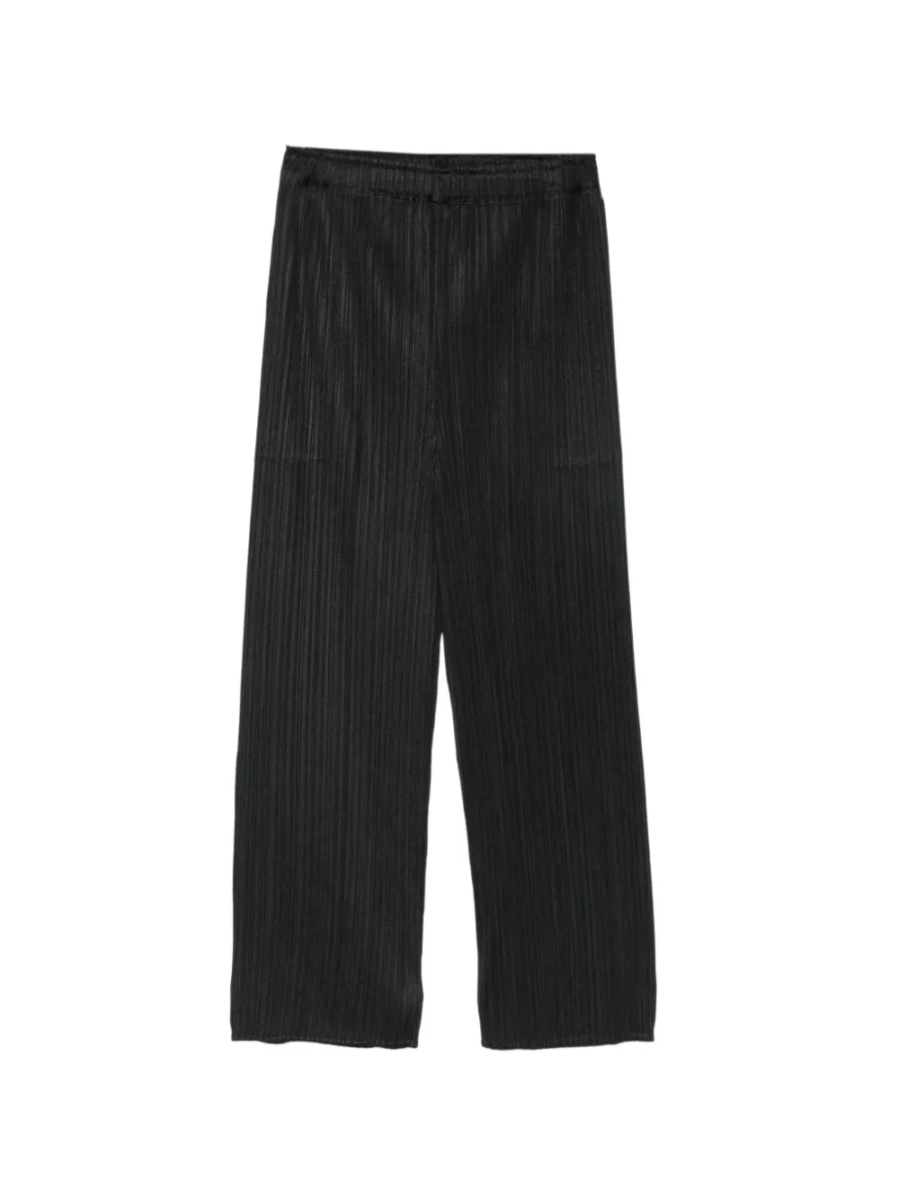 Pleats Please Issey Miyake pleated straight-leg trousers Zwart