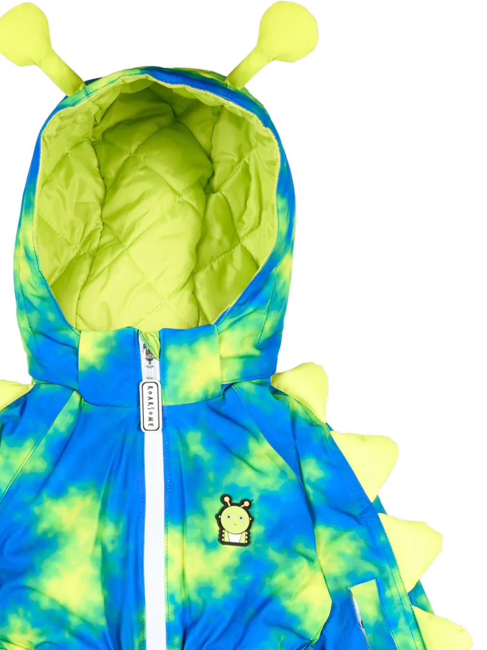 Roarsome Alien tie-dye snowsuit Blauw