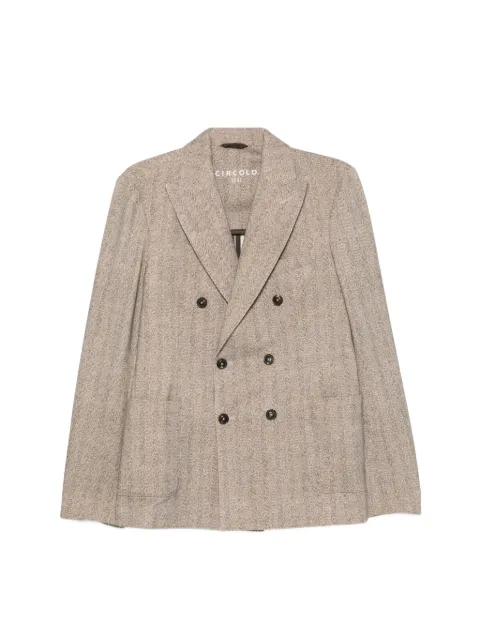 Circolo 1901 blazer con doble botonadura y estampado pied de poule