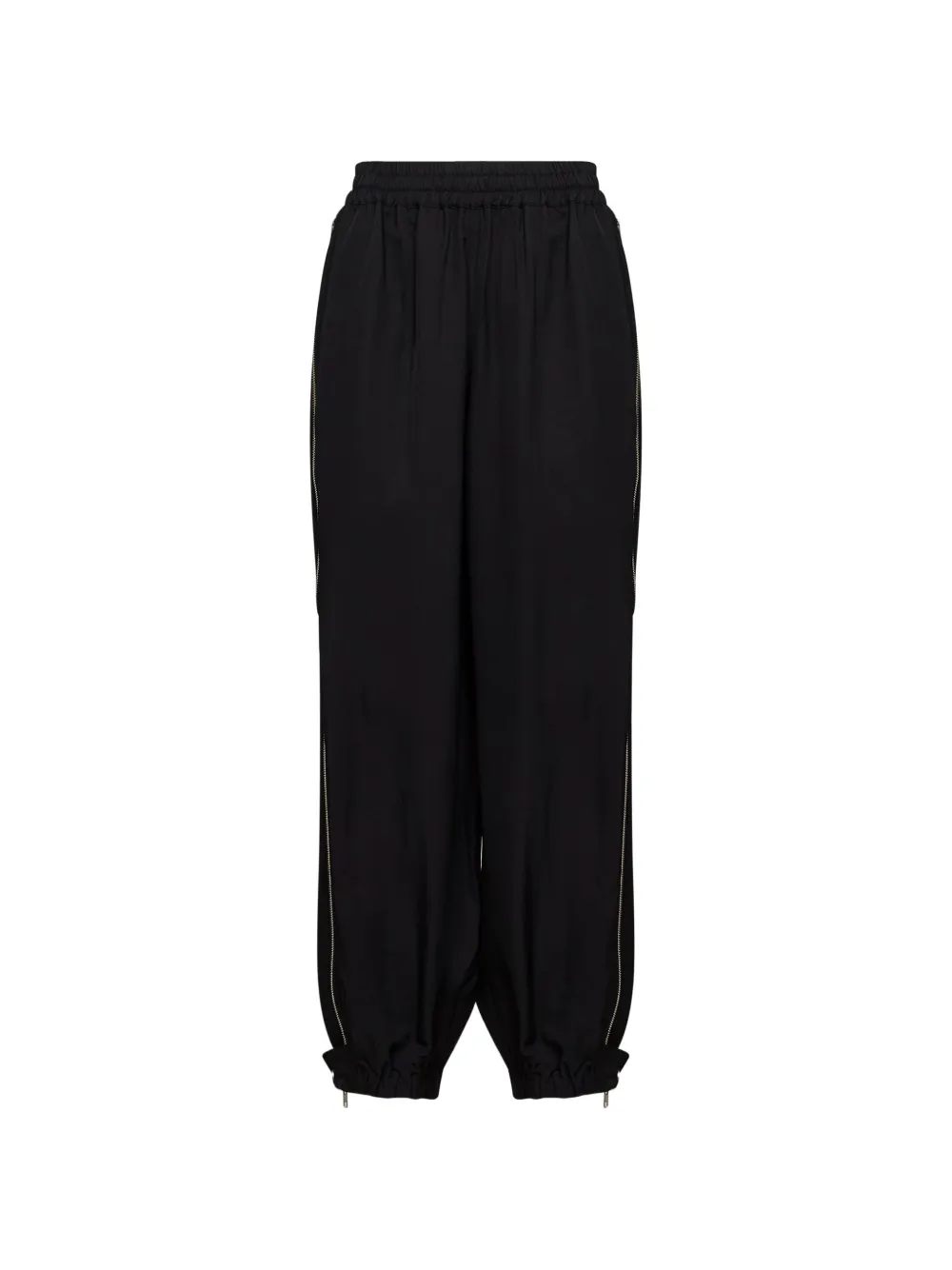 Co zip-detail tapered trousers - Noir Co zip-detail tapered trousers - Noir