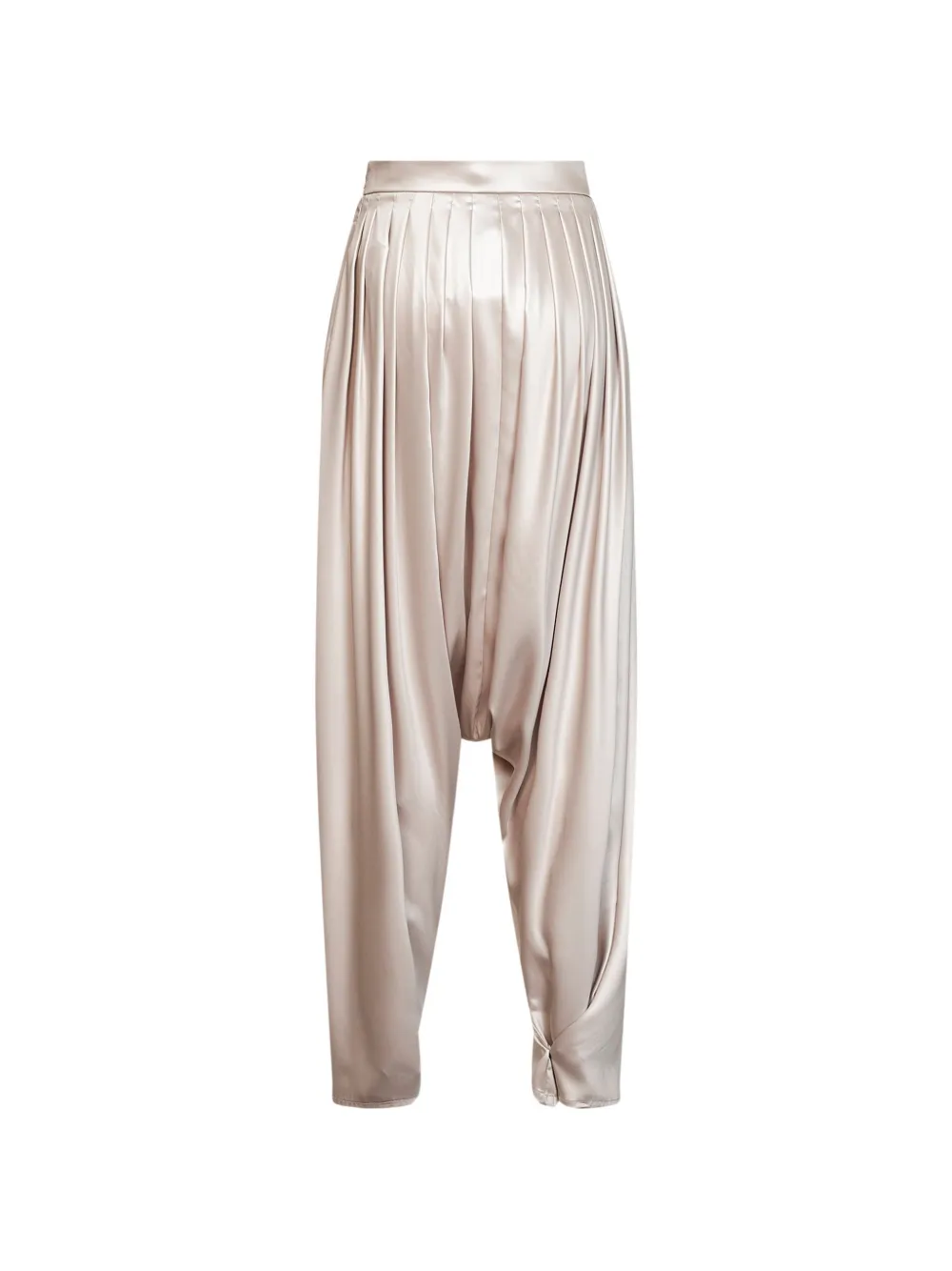 Giuseppe Di Morabito pleated draped-crotch trousers Beige