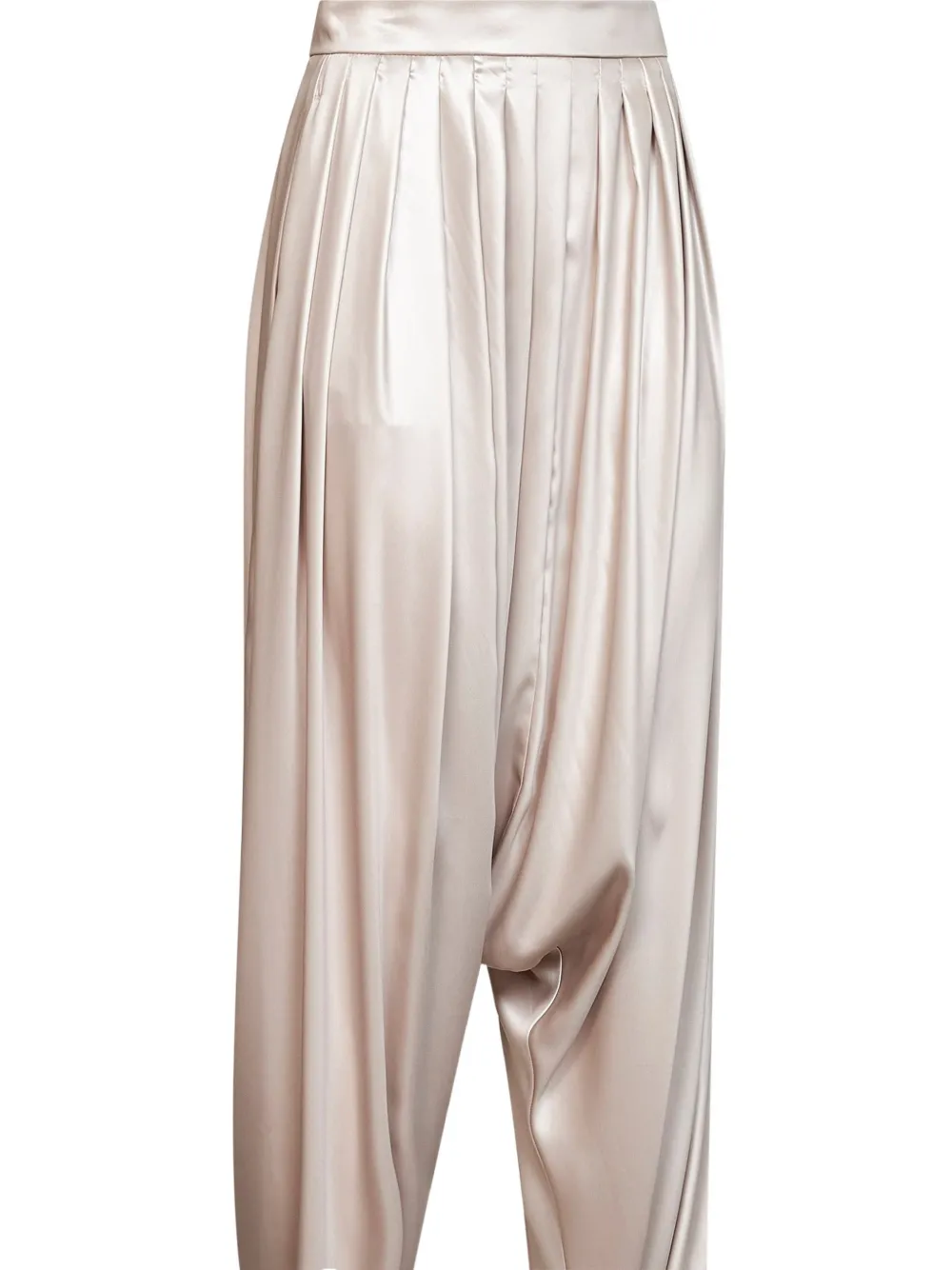Giuseppe Di Morabito pleated draped-crotch trousers Beige