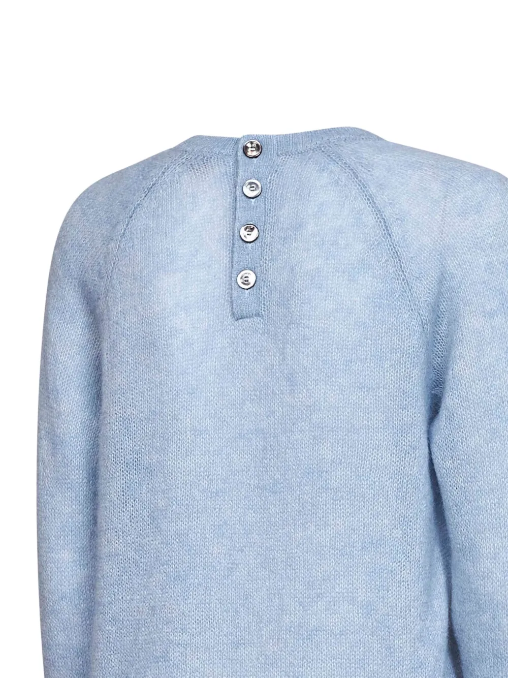 Blanca Vita raglan-sleeve button-back sweater Blauw