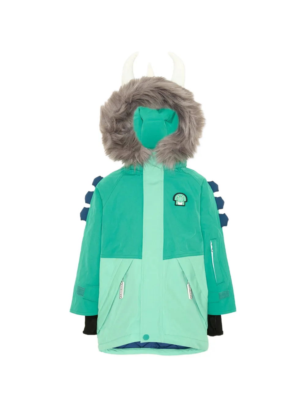 Roarsome Spike The Dino ski jacket Groen