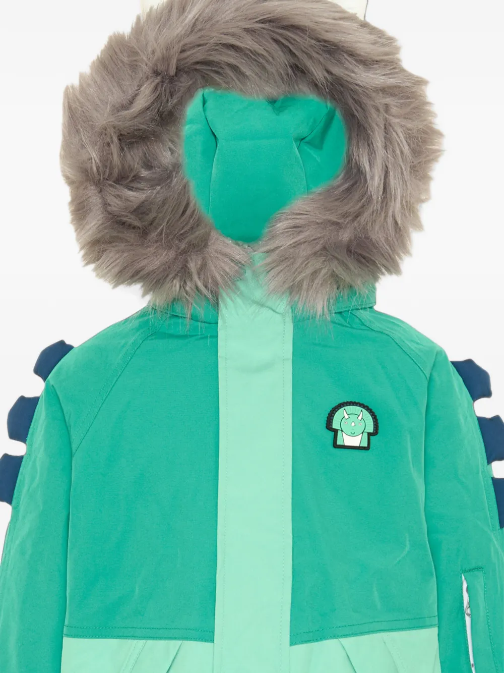 Roarsome Spike The Dino ski jacket Groen