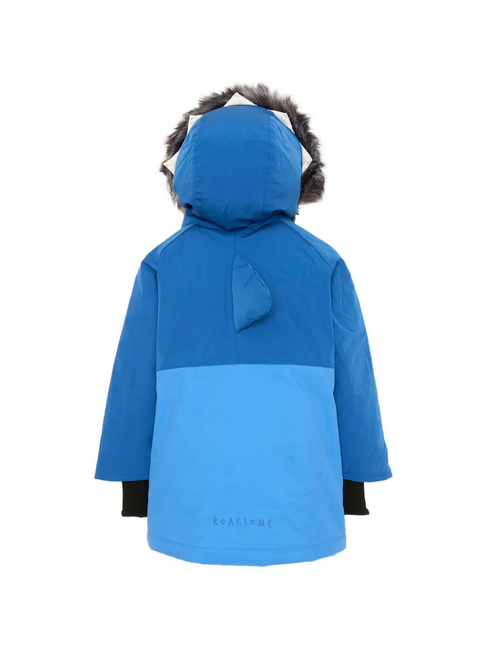 Roarsome Reef The Shark faux-fur trim ski coat Blauw