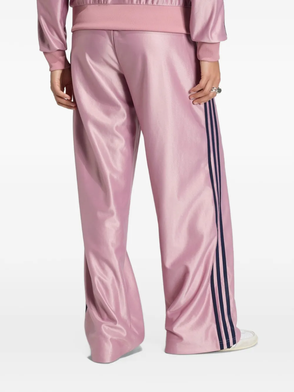 adidas metallic Firebird loose track pants Roze