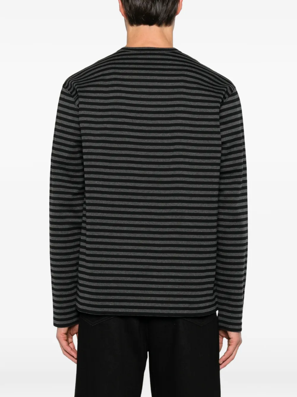 Junya Watanabe MAN x Comme des Garçons striped long-sleeve T-shirt Zwart