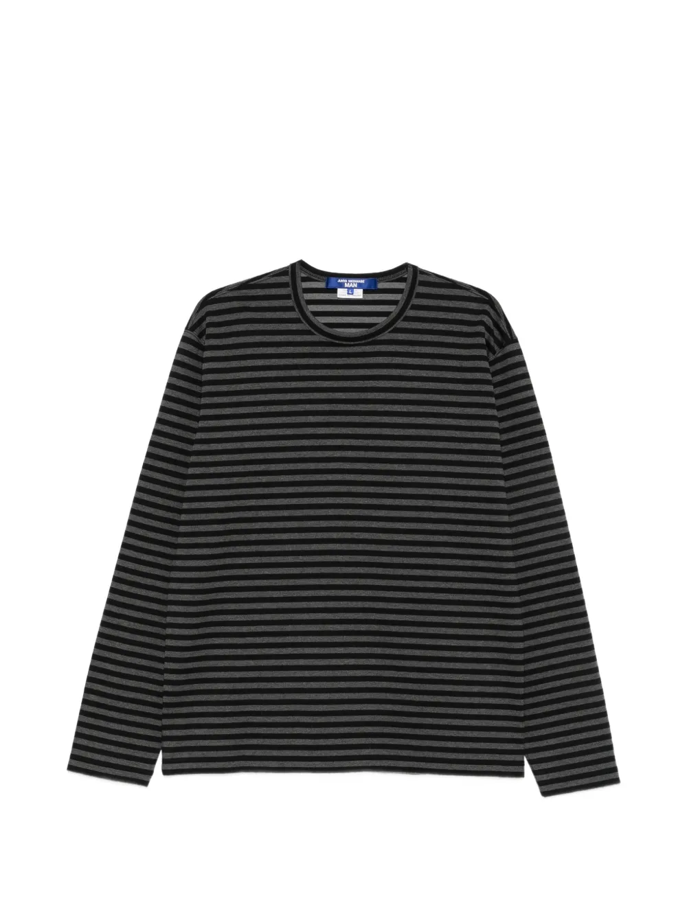 Junya Watanabe MAN x Comme des Garçons striped long-sleeve T-shirt - Schwarz