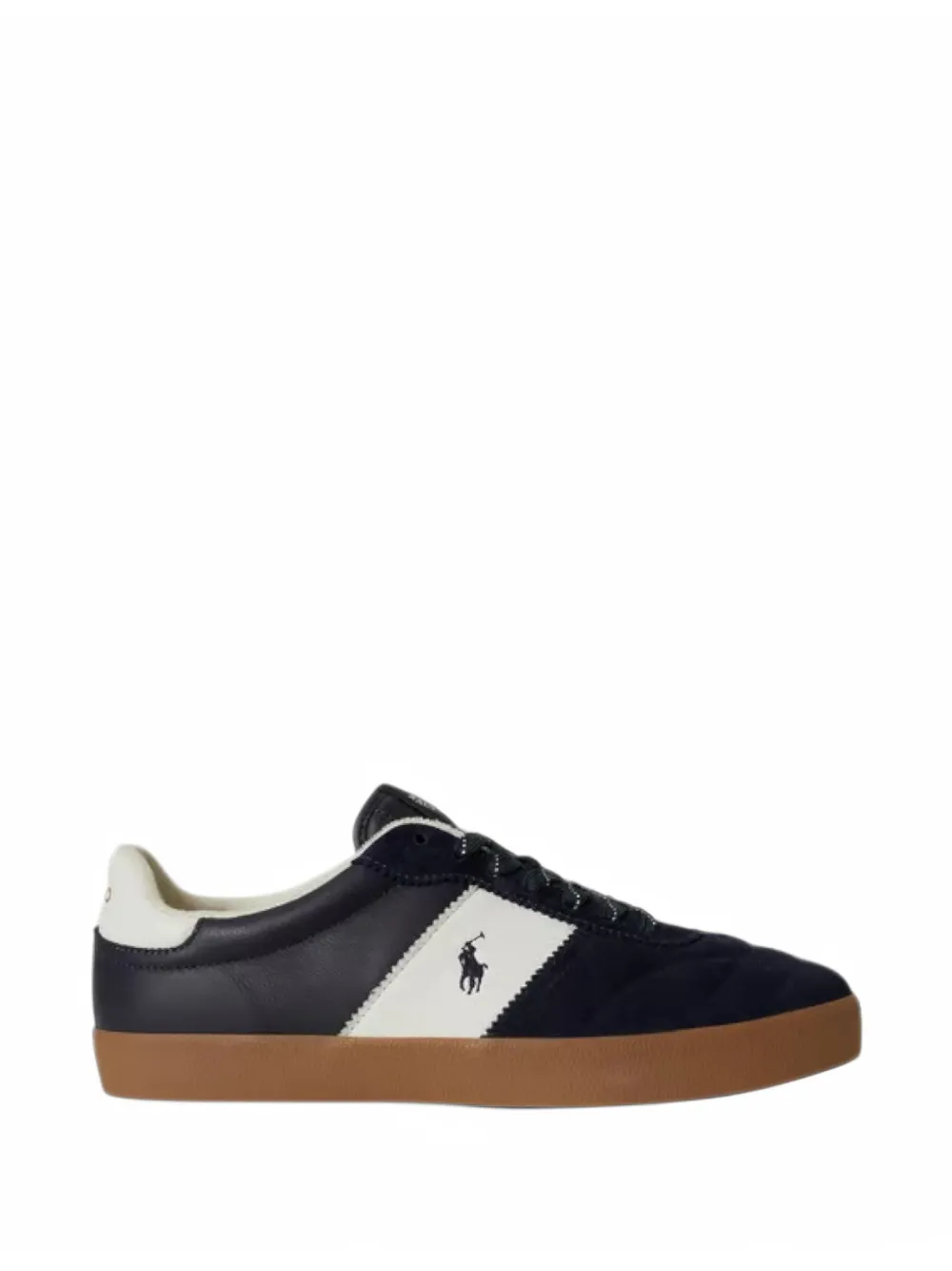 Polo Ralph Lauren Court Vulc leather-suede sneakers - Blau