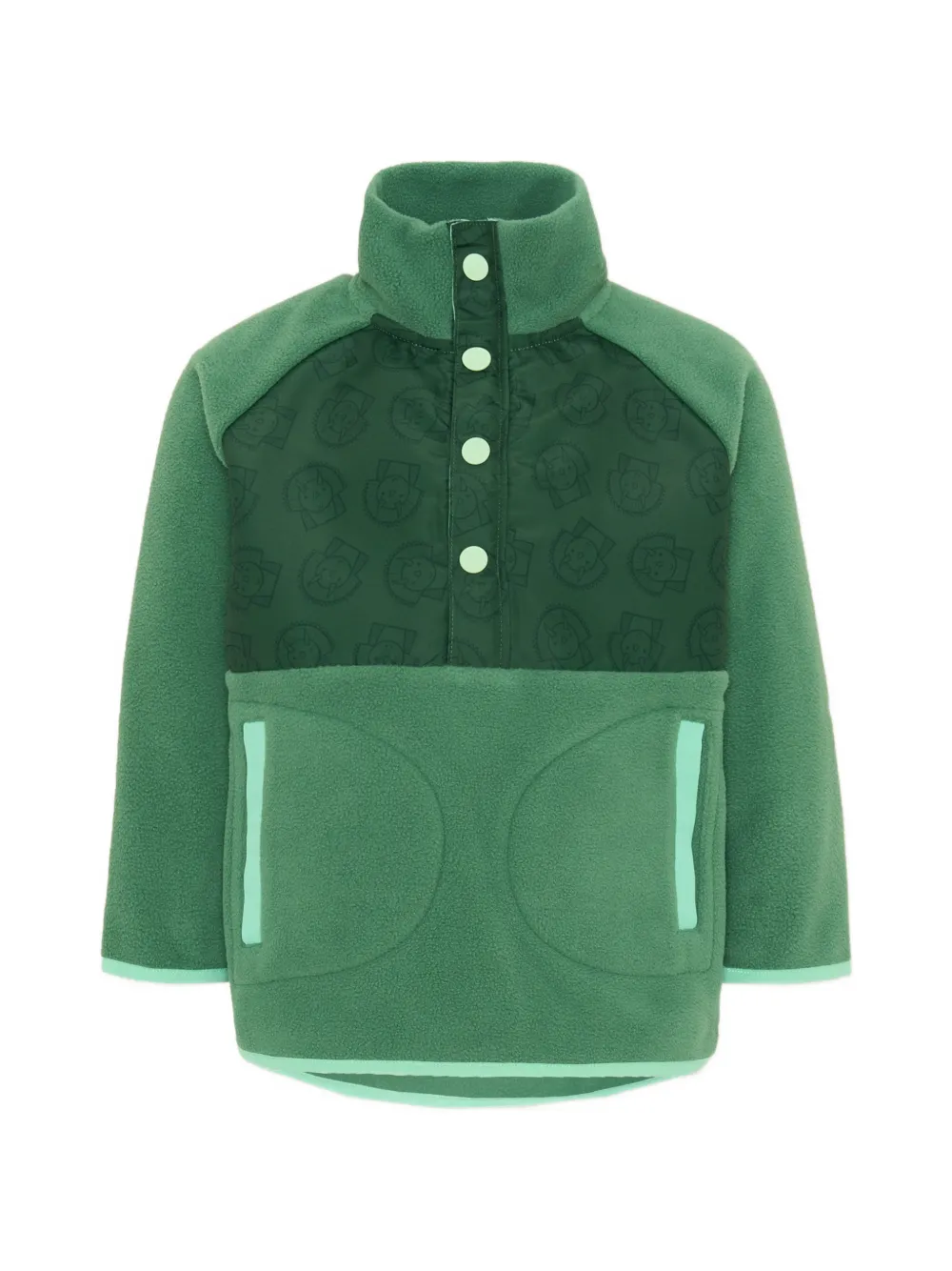 Roarsome Spike the Dinosaur fleece sweatshirt - Verde