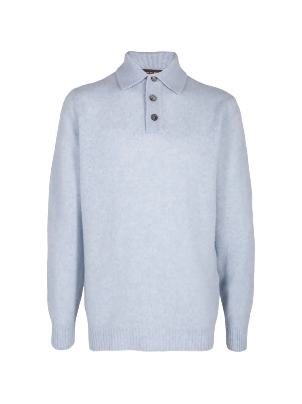 Filippo De Laurentiis long-sleeve polo shirt - Blu