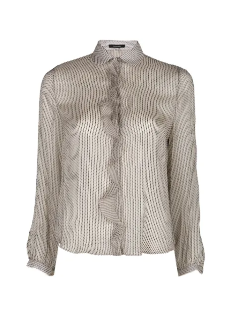 R13 ruffled shirt