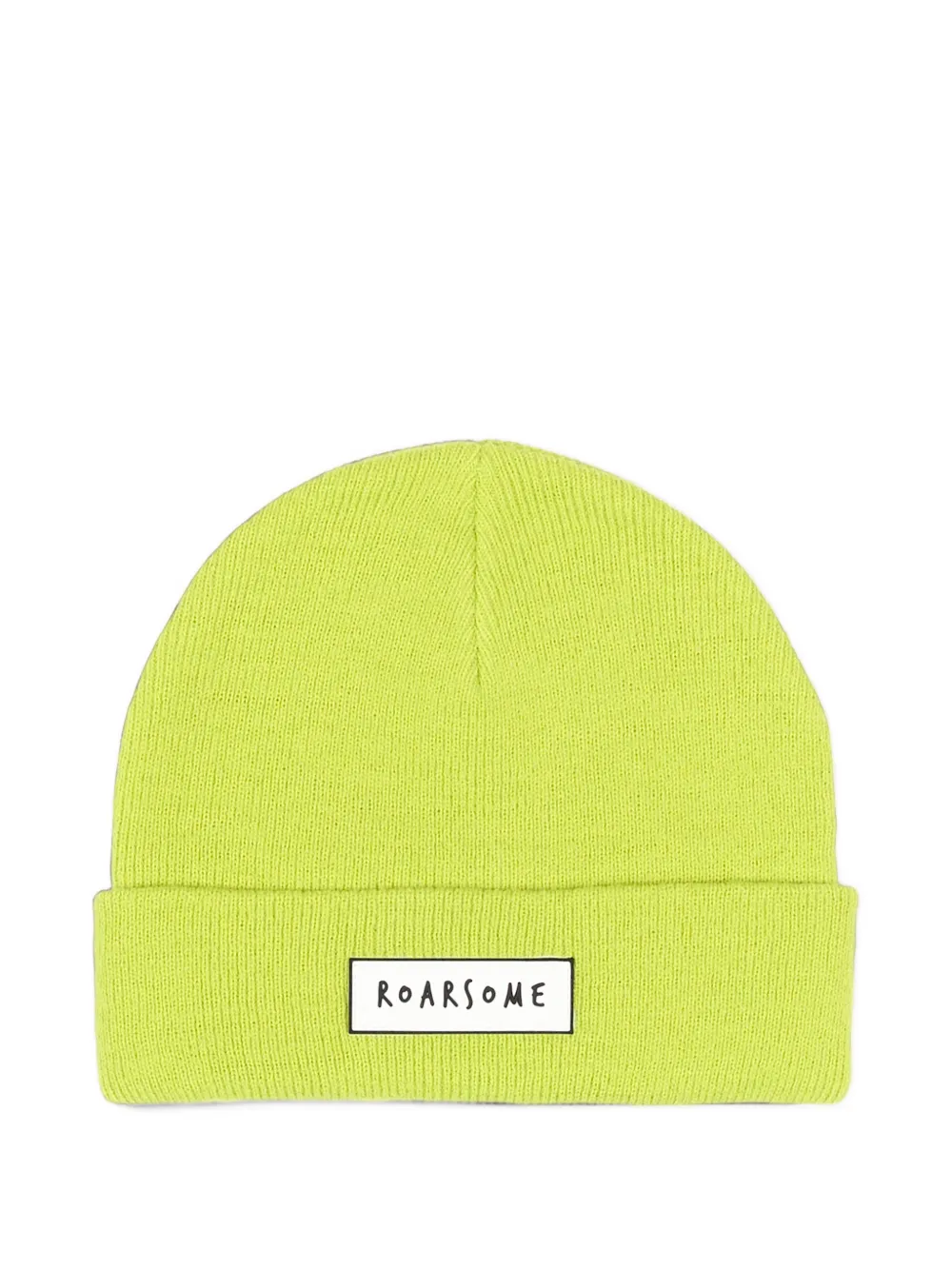 Roarsome logo-patch knitted beanie hat - Vert Roarsome logo-patch knitted beanie hat - Vert