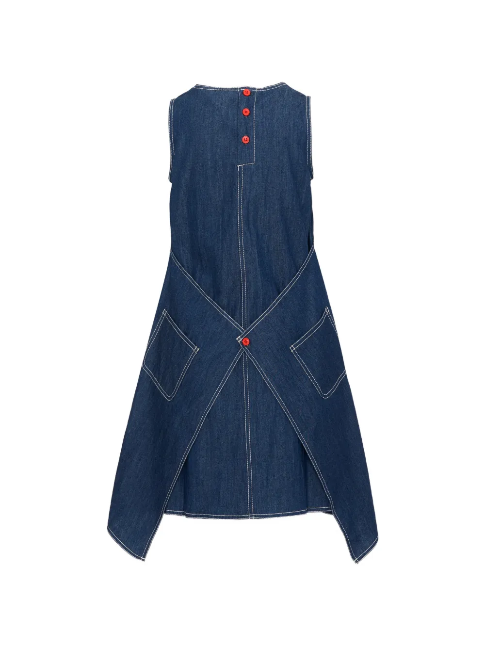 Poco Blush Little Witch mouwloze jurk met grafische patch Blauw