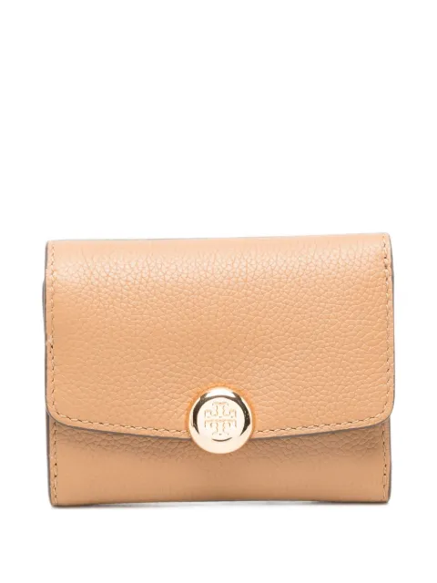 Tory Burch Romy logo-plaque pebbled wallet