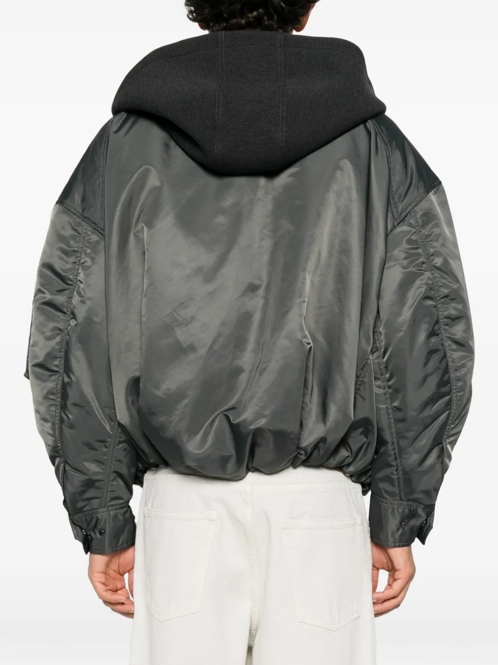 Feng Chen Wang layered bomber jacket Grijs