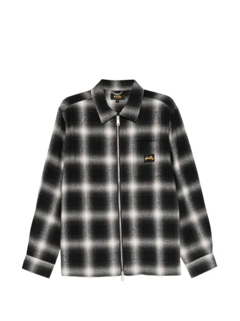 stan ray check-pattern zip-up shirt jacket