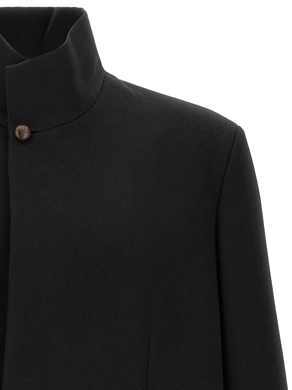 Zegna black wool chore jacket Zwart