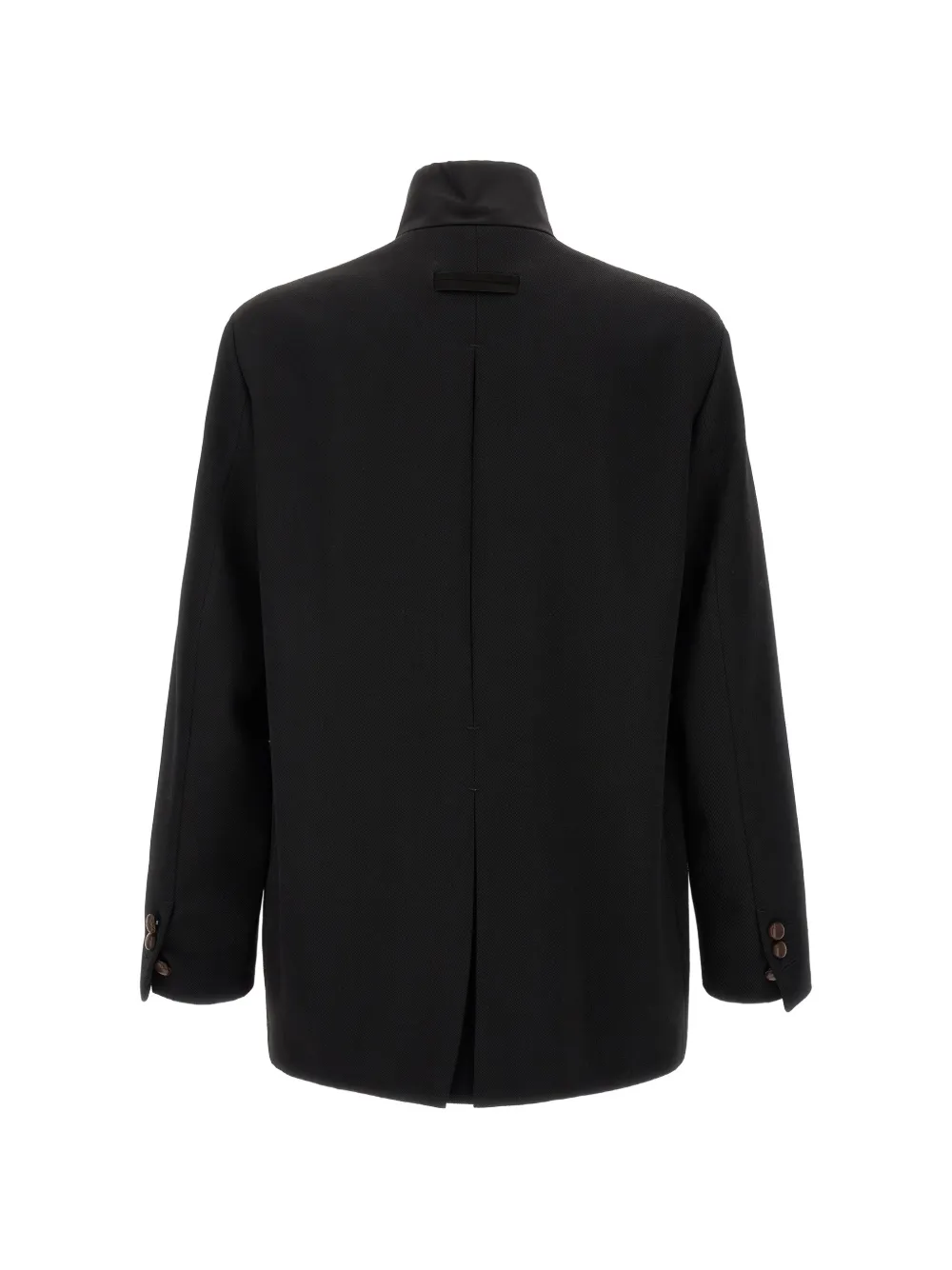 Zegna black wool chore jacket Zwart