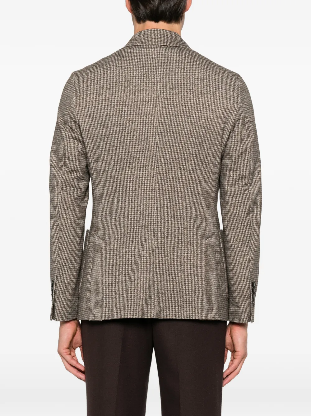 Circolo 1901 houndstooth double-breasted blazer Bruin