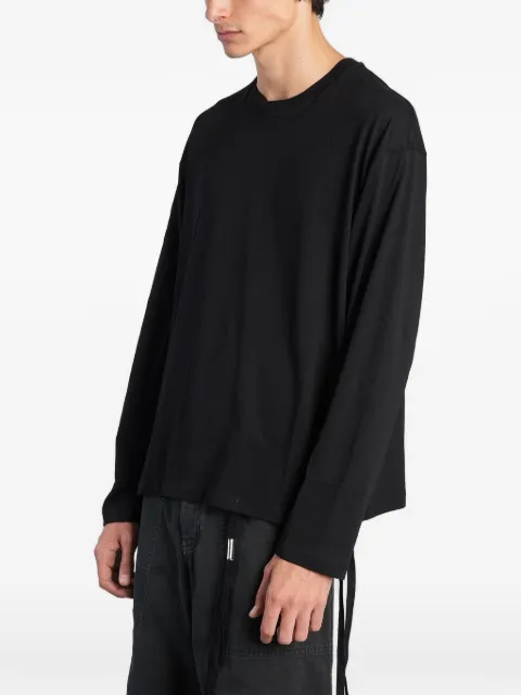 Ann Demeulemeester slogan-print long-sleeve T-shirt
