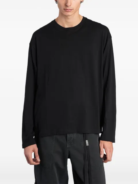 Ann Demeulemeester slogan-print long-sleeve T-shirt