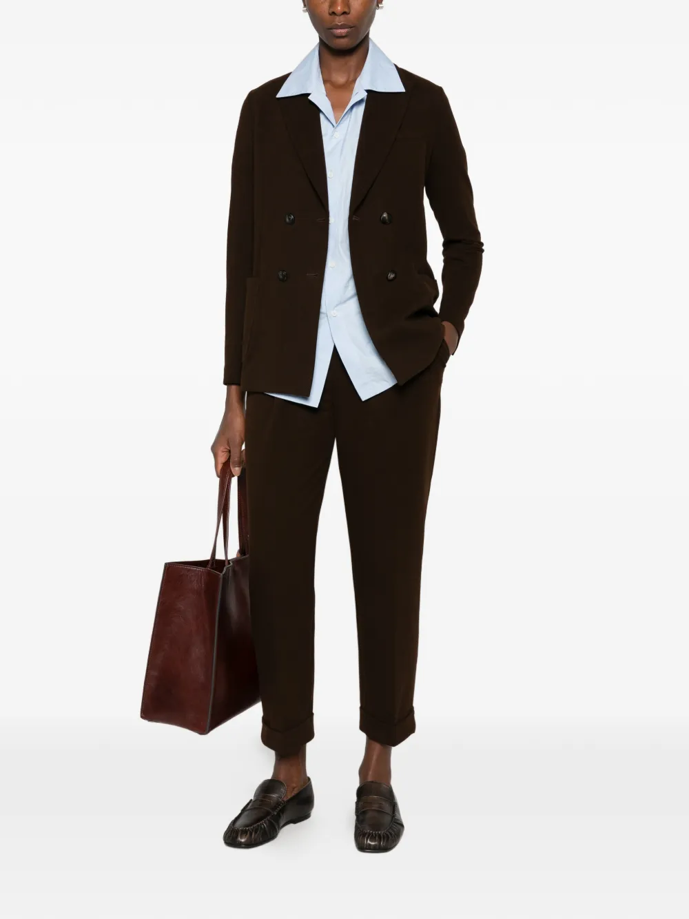 Circolo 1901 double-breasted blazer Bruin