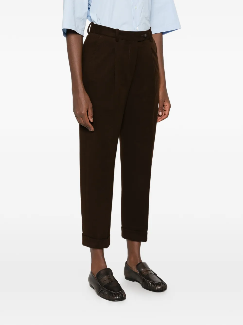 Circolo 1901 Broek met riemlussen Bruin