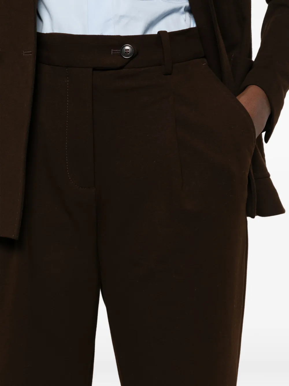 Circolo 1901 Broek met riemlussen Bruin