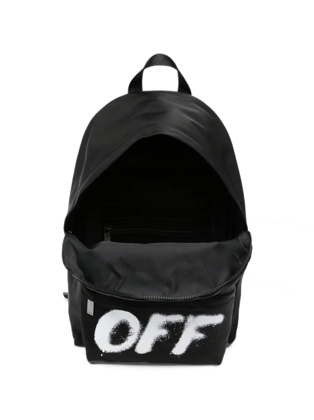 Off-White Diag Spray logo-print backpack Zwart