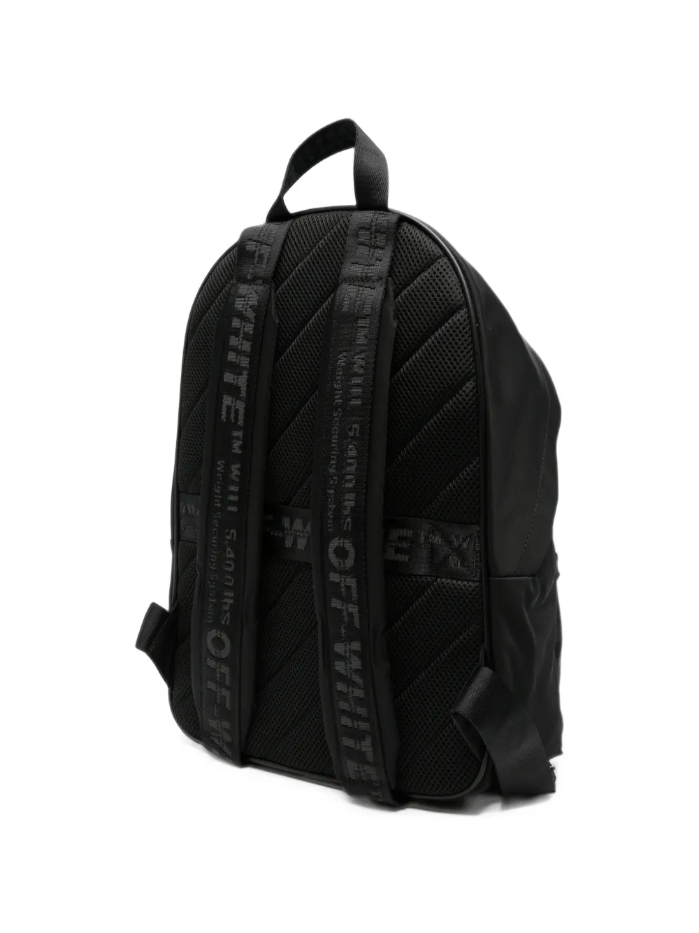 Off-White Diag Spray logo-print backpack Zwart