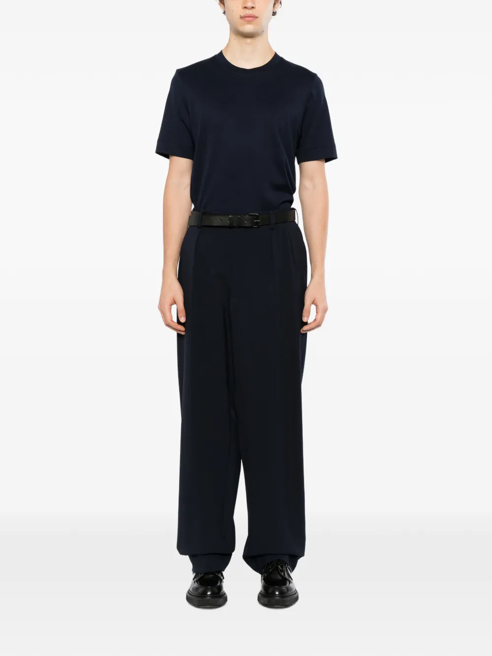 Tagliatore Saxe T-shirt Blauw