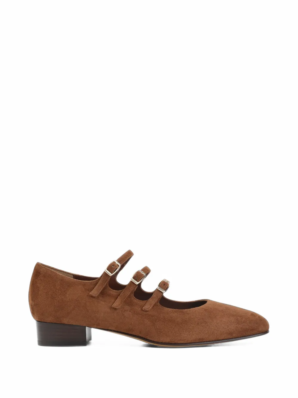 Carel Paris Ariana triple-strap suede pumps - Brown