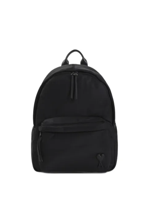 AMI Paris black nylon Marcel backpack